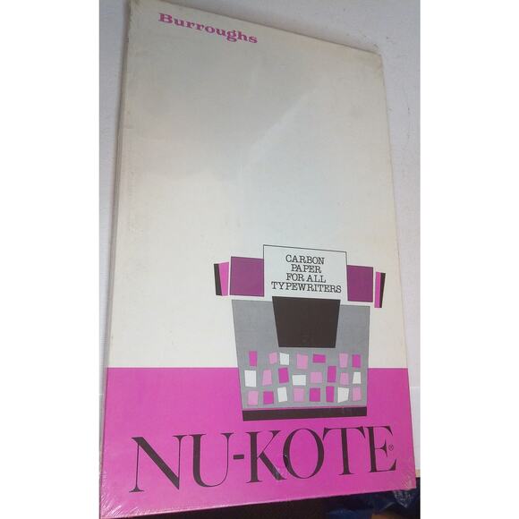 Vintage Nu-Kote Carbon Paper For All Typewriters  8-1/4 X 14-1/2 100 Sheets New - Picture 5 of 5